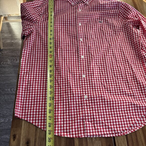 Vineyard Vines Classic Fit Tucker Button Down Shirt Gingham Red Men’s Large NEW - Picture 3 of 14